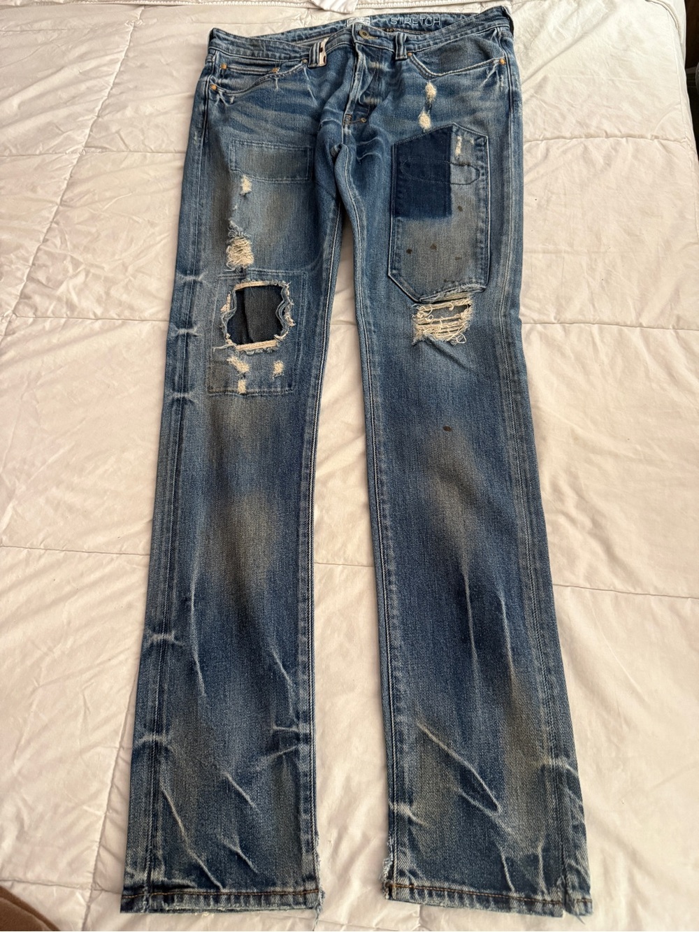 PRPS NOIR Distressed Skinny Stretch jeans 34X33